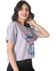 Playera Mujer Moda Top Gris Disney 58204800