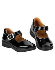 Zapato Niña Escolar Piso Negro Stfashion 10503701