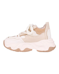 Tenis Mujer Casual Plataforma Beige Daddy 13304101