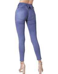 Jeans Mujer Moda Skinny Azul Fergino 52904611