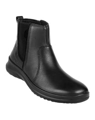 Botin Mujer Casual Piso Negro Piel Flexi 02504171