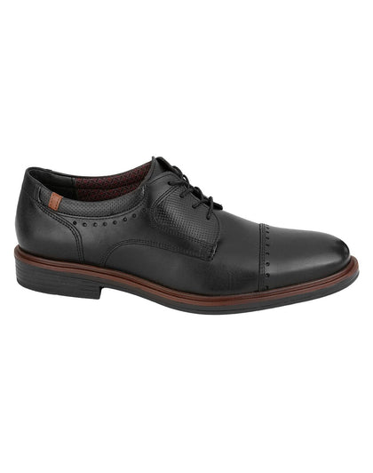 Zapato Hombre Oxford Vestir Negro Piel Flexi 02503943