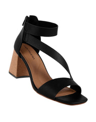 Sandalia Mujer Formal Tacon Negro Lady Paulina 02704205