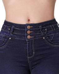 Jeans Mujer Moda Skinny Azul Fergino 52904626