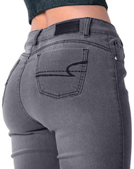 Jeans Mujer Basico Skinny Gris Stfashion 52905000