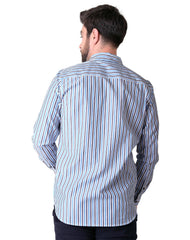 Camisa Hombre Casual Regular Azul Stfashion 54004805
