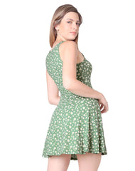Vestido Mujer Casual Verde Stfashion 75505036