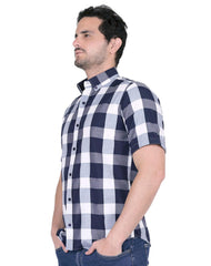 Camisa Hombre Casual Regular Azul Stfashion 57205400