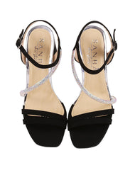 Sandalia Mujer Formal Tacon Negro Sanba 03804203