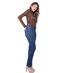 Jeans Mujer Basico Recto Azul Oggi Atraction 59105215