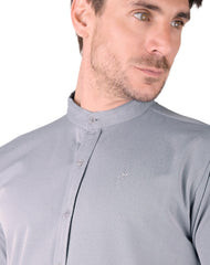 Camisa Hombre Casual Slim Gris Stfashion 50505209