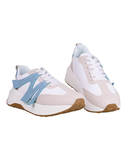 Tenis Mujer Casual Blanco Stfashion 23504108