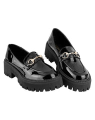 Zapato Mujer Mocasín Casual Tacón Negro Stfashion 04803812
