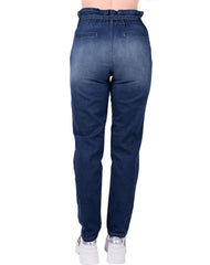 Jeans Mujer Moda Jogger Azul Oggi 59105224