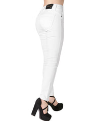 Jeans Mujer Básico Skinny Blanco Fergino 52904807