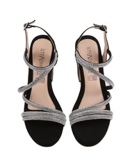 Sandalia Mujer Formal Tacon Negro Stfashion 04204219