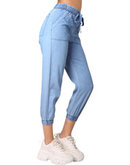 Jeans Mujer Moda Jogger Azul Furor 62106815