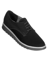Zapato Mujer Oxford Casual Piso Negro Stfashion 00303101