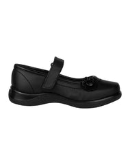 Zapato Niña Escolar Negro Piel Chicle Fresa 18804100