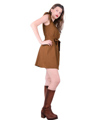 Vestido Mujer Casual Café Stfashion 79305071