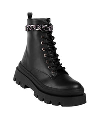 Botin Mujer Casual Plataforma Negro Capa De Ozono 06004128