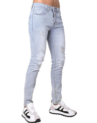 Jeans Hombre Moda Skinny Gris American Fly 51405005