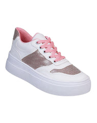 Tenis Mujer Casual Plataforma Blanco Stfashion 16904105