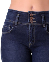 Jeans Mujer Basico Skinny Azul Stfashion 63105021