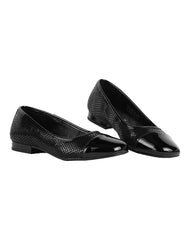 Flat Mujer Negro Piel Flexi 02504233