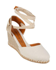 Sandalia Mujer Casual Cuña Beige Stfashion 23504004