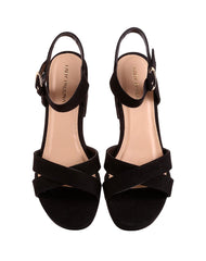 Sandalia Mujer Formal Tacon Negro Lady Paulina 02704203