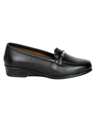 Zapato Mujer Confort Cuña Negro Piel Edivan 04103500