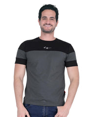 Playera Hombre Moda Camiseta Gris Aditivo 55205235