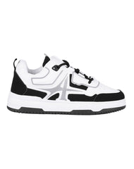 Tenis Hombre Casual Blanco Negro Via Urbana 06804122