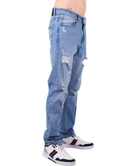 Jeans Hombre Moda Regular Azul Hippie & Rock 71805212