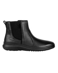 Botin Mujer Casual Piso Negro Piel Flexi 02504171