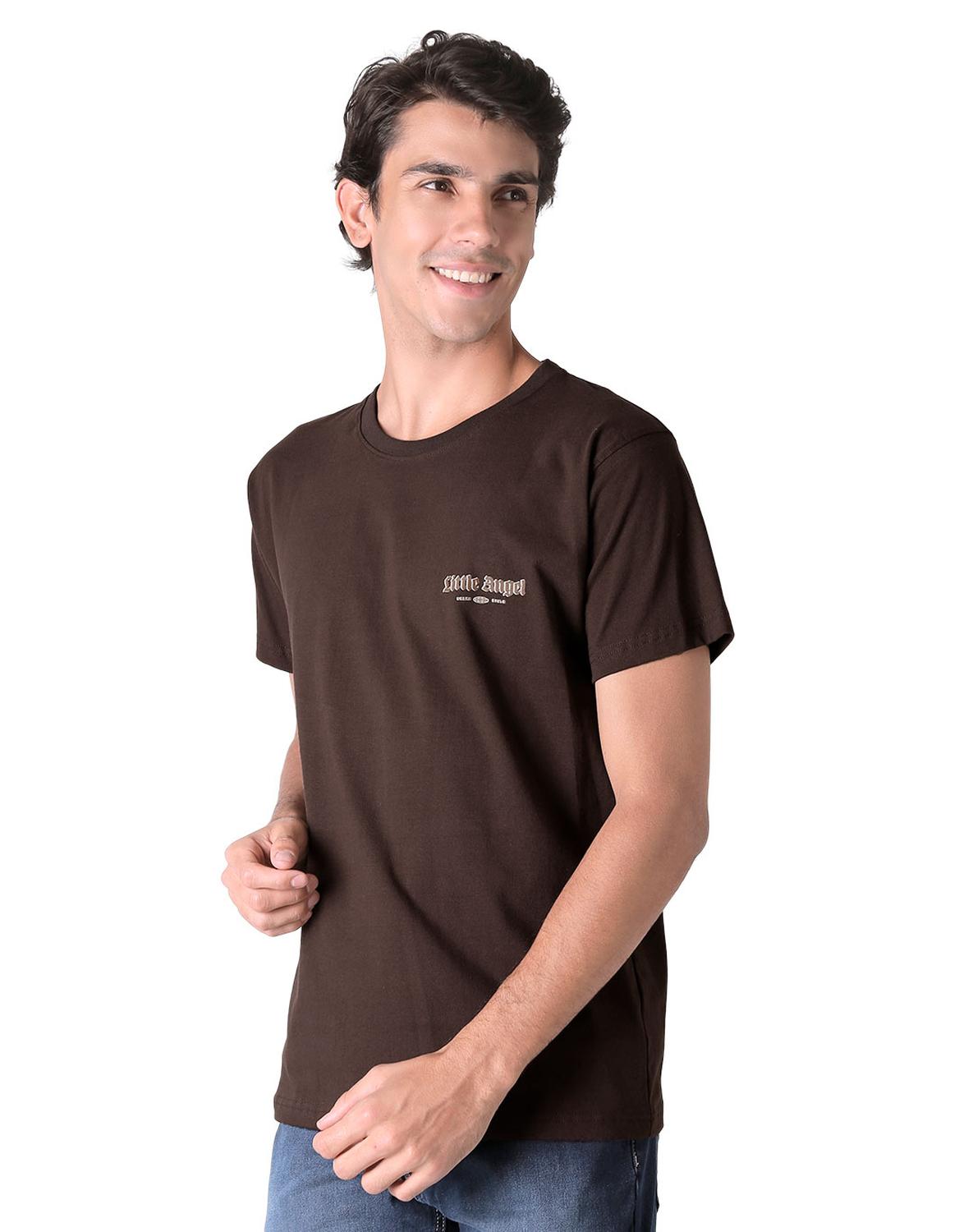 Oversize Playera Cafe Hombre Moda Pritex Ms 3121 Oversize Cafe