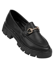 Zapato Mujer Mocasín Casual Negro Stfashion 24103712
