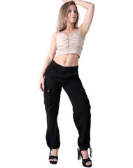 Pantalón Mujer Moda Jogger Negro Roosevelt 50105009