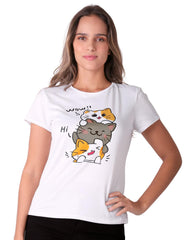 Playera Mujer Moda Camiseta Blanco Stfashion 69705024