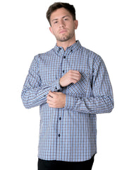 Camisa Hombre Casual Regular Azul Stfashion 54004604
