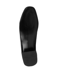 Zapato Mujer Mocasin Vestir Tacon Negro Stfashion 08004107