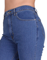 Jeans Mujer Básico Recto Azul Furor 62104177