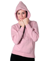 Sudadera Mujer Básico Con Capucha Rosa Optima 56504050