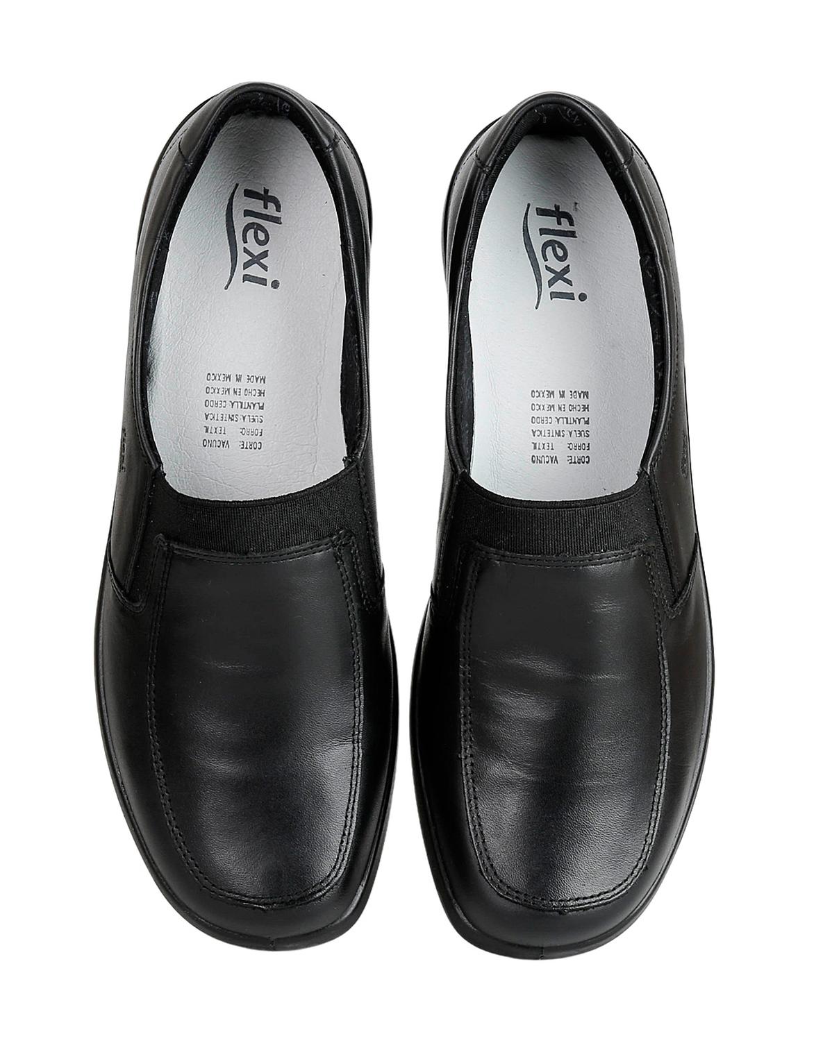 Zapato Confort Mujer Flexi Negro 02500512 Piel