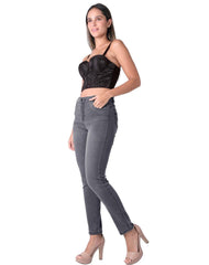 Jeans Mujer Basico Skinny Gris Stfashion 52905000