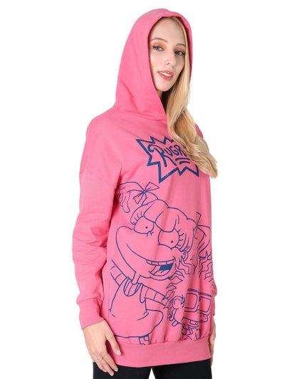 Sudadera Moda Con Capucha Mujer Rosa Nickelodeon 56504802