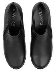 Zapato Mujer Confort Cuña Negro Vitalia 16803500