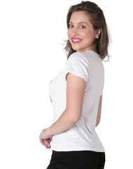 Playera Mujer Moda Camiseta Blanco Stfashion 69704630