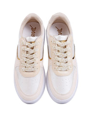 Tenis Mujer Casual Crema Newk 21404200